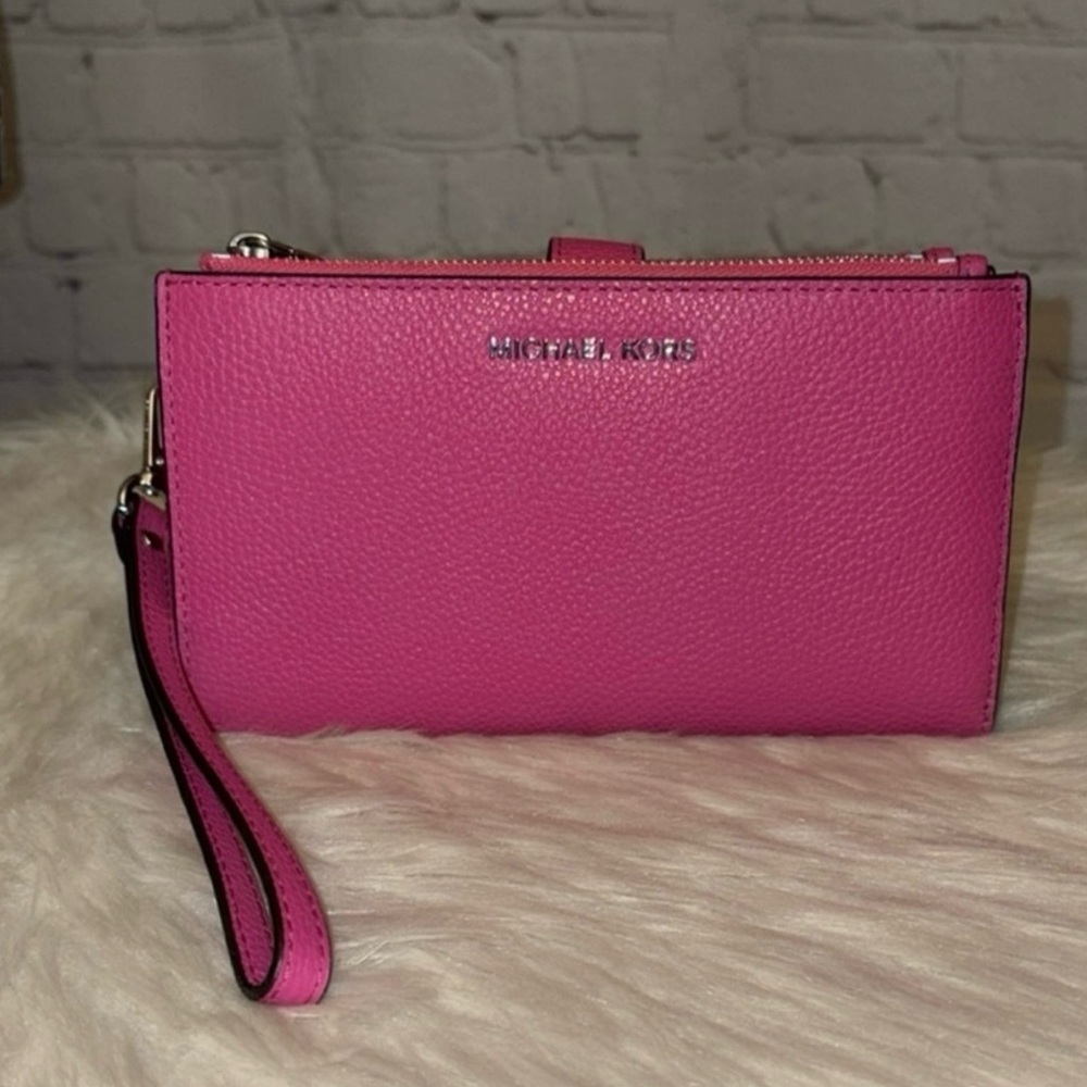 Michael Kors BEX Medium Backpack/JET SET DoubleZip Wallet 2pc Set - Picture 8 of 10